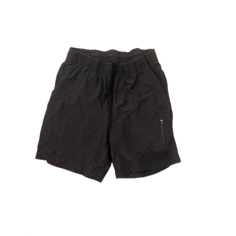 No Label Gray Black Training Shorts Mens L